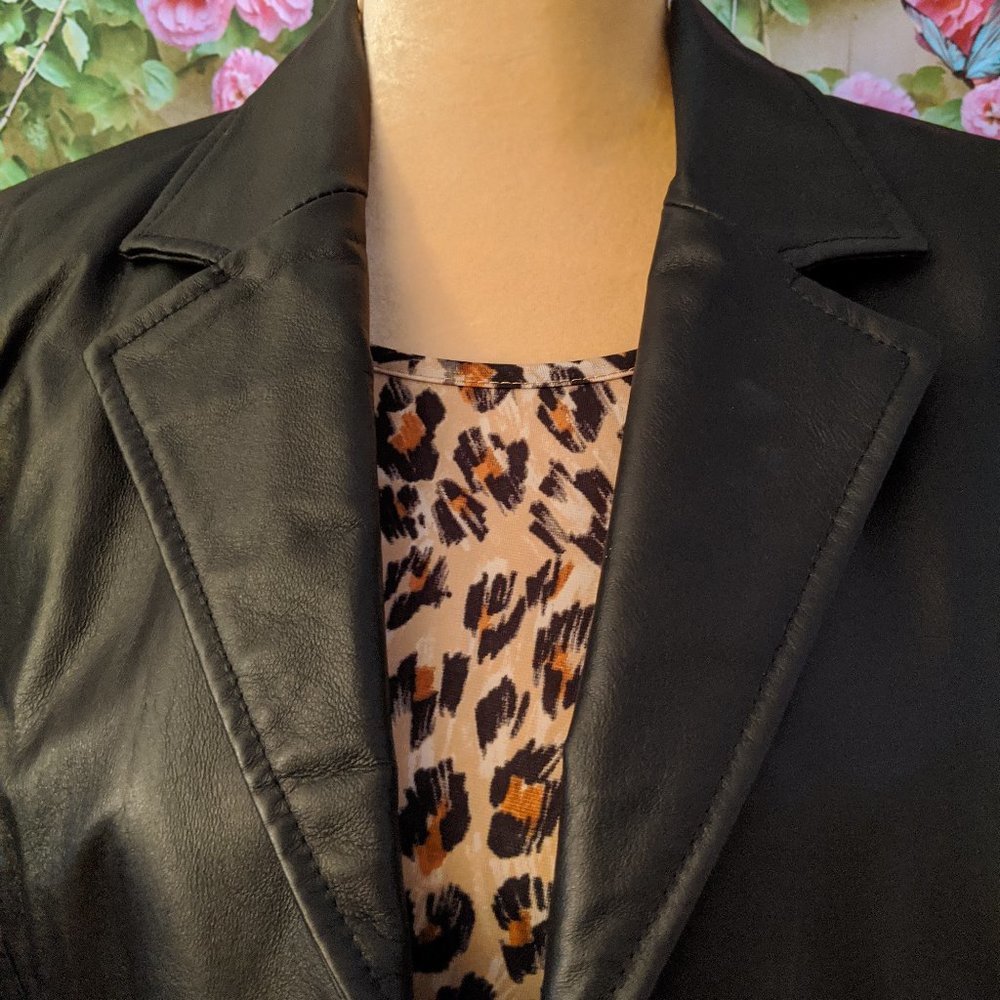 Kim Rogers Women's Genuine Leather Jacket Size M - Picture 4 of 8
